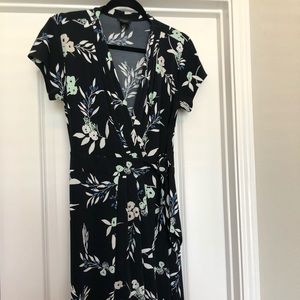 Ann Taylor Floral Wrap Dress